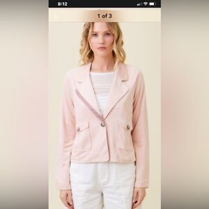 Mystree velvet blazer with color block detailing size large